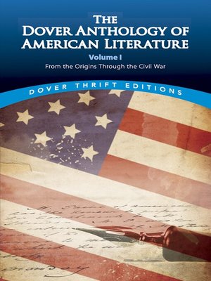 cover image of The Dover Anthology of American Literature, Volume I